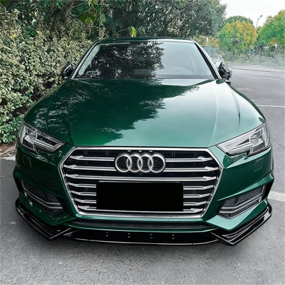 💫ART.8182 Splitter Anteriore Stile Maxton per Audi A4 B9 S-Line Sedan 2016-2019💫