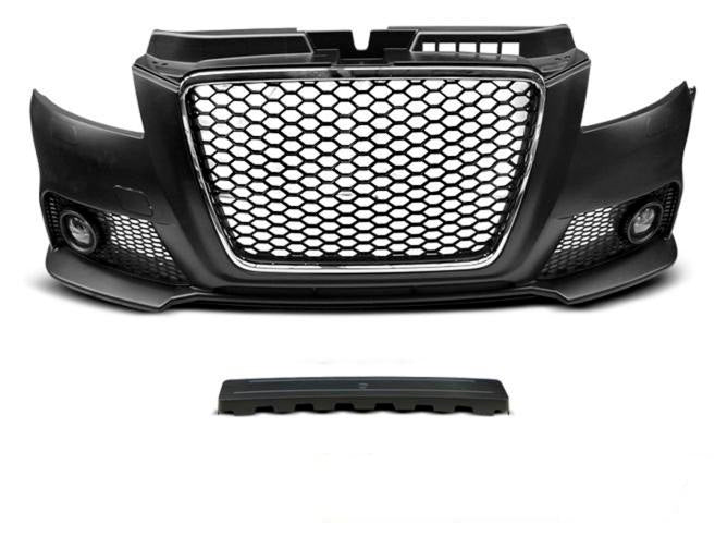 💫ART.10322 PARAURTI ANTERIORE 'SPORT' CHROMO NERO PER AUDI A3 08-12💫