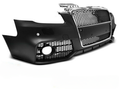 💫ART.10323 PARAURTI ANTERIORE 'SPORT' CHROMO NERO PER AUDI A4 04-08💫