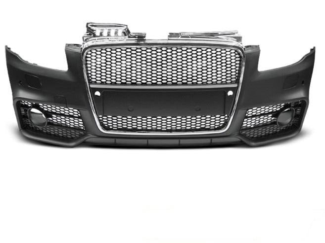 💫ART.10323 PARAURTI ANTERIORE 'SPORT' CHROMO NERO PER AUDI A4 04-08💫