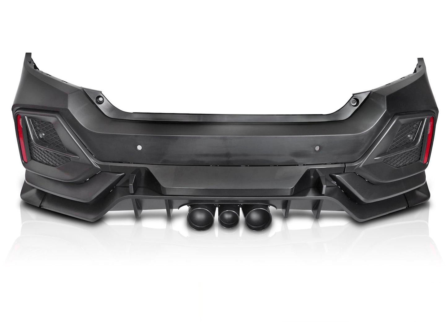 💫ART.10411 PARAURTI POSTERIORE PER HONDA CIVIC X HATCHBACK 16-21💫