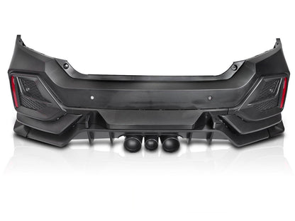 💫ART.10411 PARAURTI POSTERIORE PER HONDA CIVIC X HATCHBACK 16-21💫