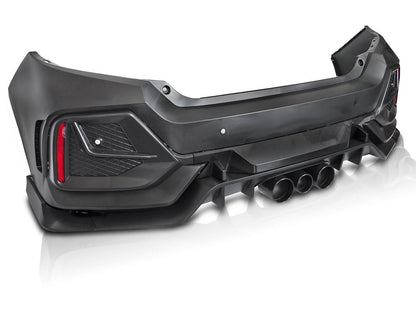 💫ART.10411 PARAURTI POSTERIORE PER HONDA CIVIC X HATCHBACK 16-21💫
