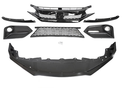 💫ART.10412 PARAURTI ANTERIORE PER HONDA CIVIC X HATCHBACK 16-21💫
