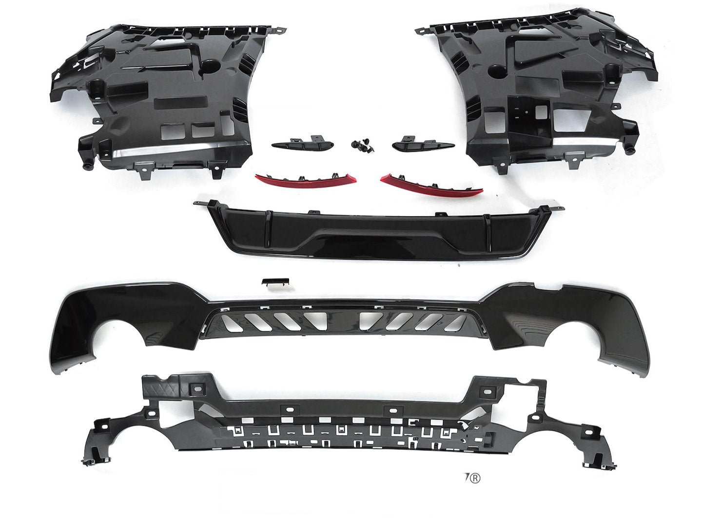 💫ART.10391 PARAURTI POSTERIORE STILE PERFORMANCE PDC PER BMW G21 19-22💫