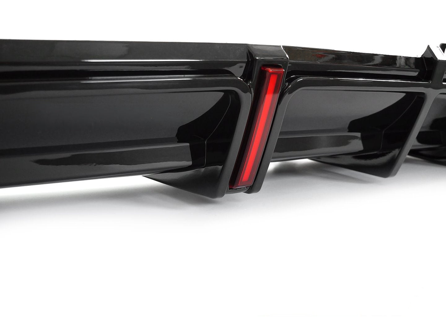 SPLITTER SUITABLE FOR VW GOLF 8 GTI GTD RLINE LOOK GLOSSY BLACK SPORTY DESIGN 