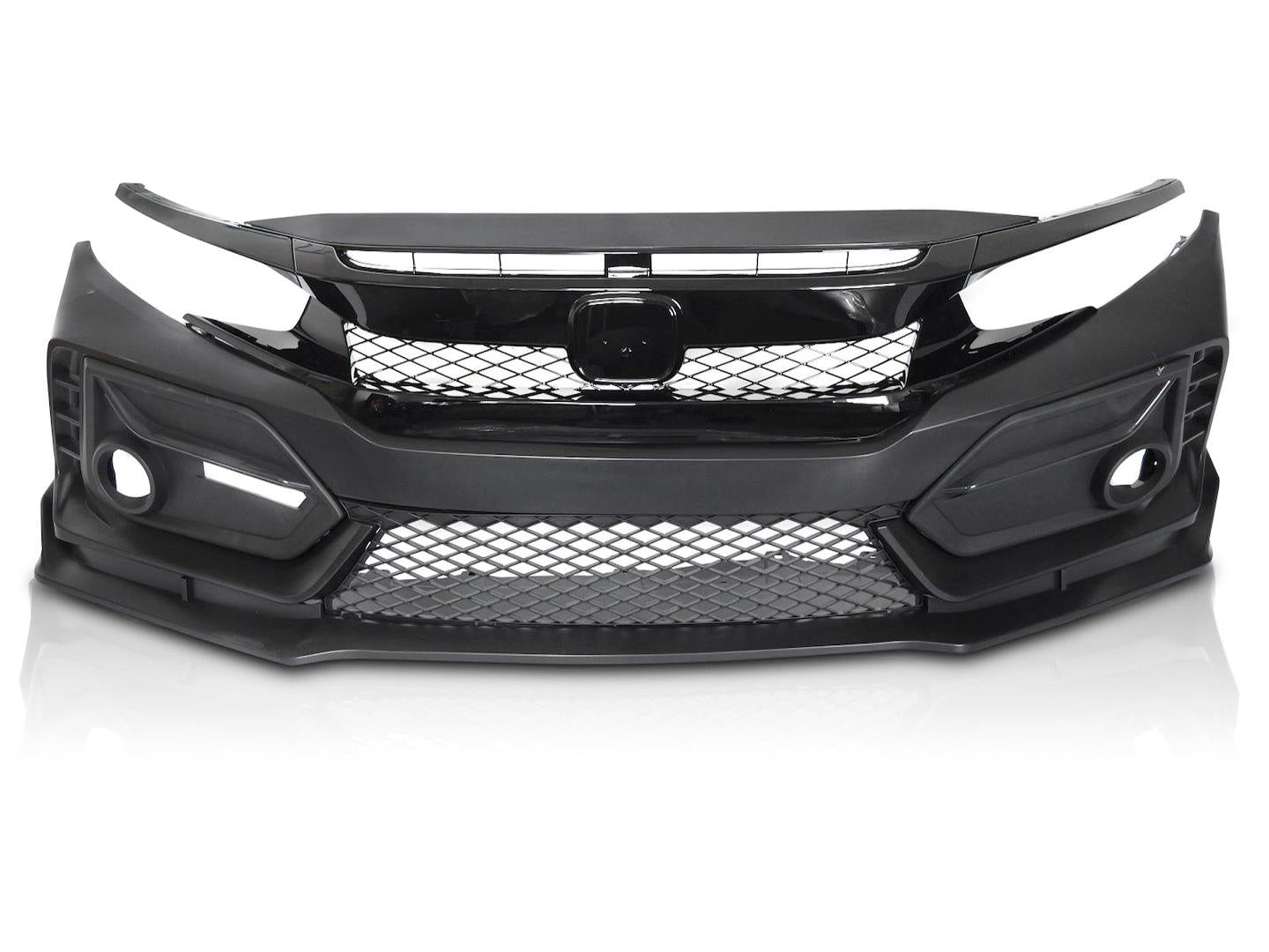 💫ART.10412 PARAURTI ANTERIORE PER HONDA CIVIC X HATCHBACK 16-21💫
