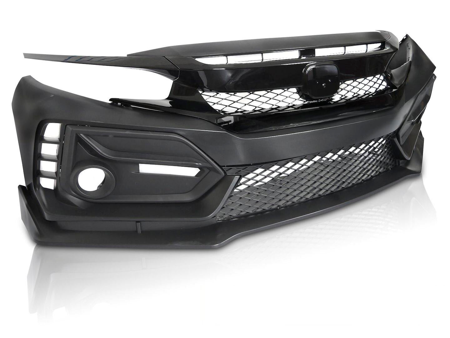 💫ART.10412 PARAURTI ANTERIORE PER HONDA CIVIC X HATCHBACK 16-21💫