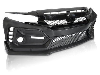 💫ART.10412 PARAURTI ANTERIORE PER HONDA CIVIC X HATCHBACK 16-21💫