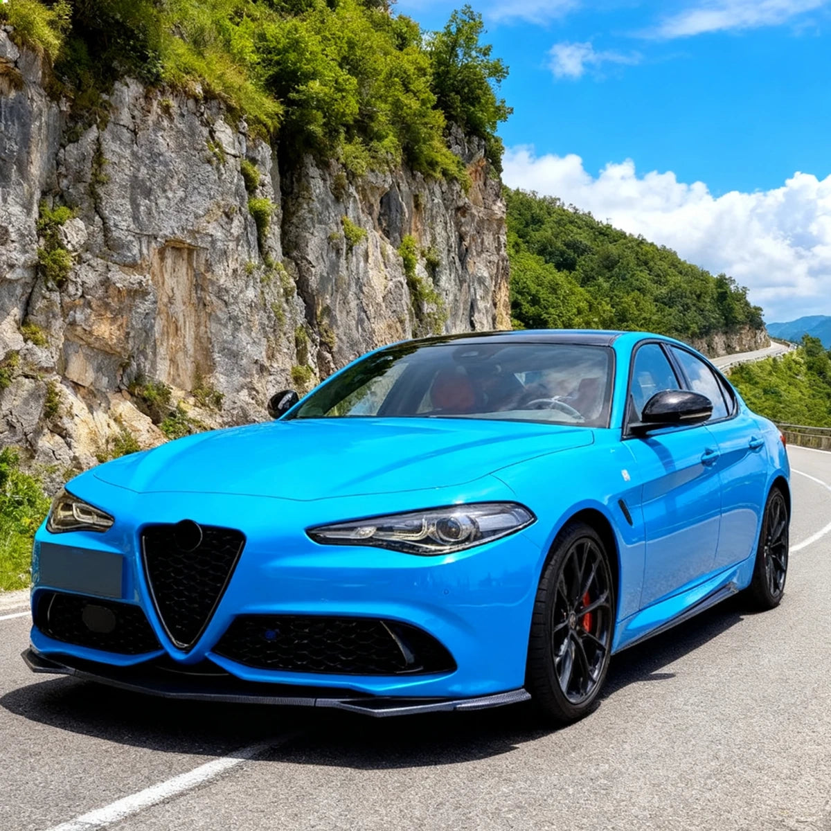 💫ART.8432 Splitter Stile Sportivo In Carbonio per Alfa Romeo Giulia 952 2015-2019💫