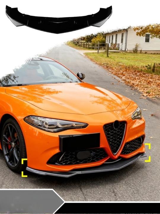 💫ART.8432 Splitter Stile Sportivo In Carbonio per Alfa Romeo Giulia 952 2015-2019💫