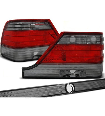 👉Fanali posteriori rossi fumé adatto per Mercedes W140 95-10.98👈