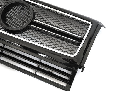 💫ART.9159 GRIGLIA SPORTIVA NERO CROMATO per MERCEDES W463 (90-12)💫