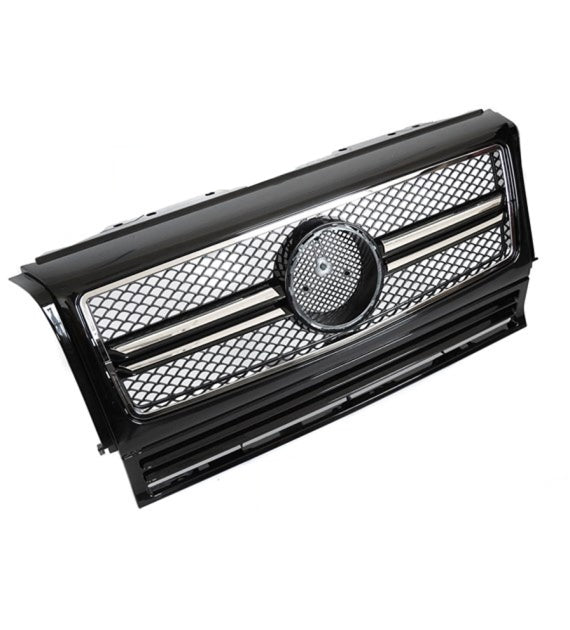 💫ART.9159 GRIGLIA SPORTIVA NERO CROMATO per MERCEDES W463 (90-12)💫