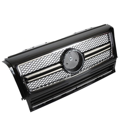 💫ART.9159 GRIGLIA SPORTIVA NERO CROMATO per MERCEDES W463 (90-12)💫