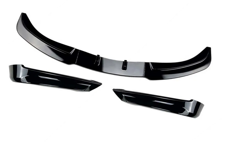 💫ART.8610 Splitter Anteriore Nero Lucido Per BMW Serie 3 E90 E91 2005-2008 Pre-Facelift💫