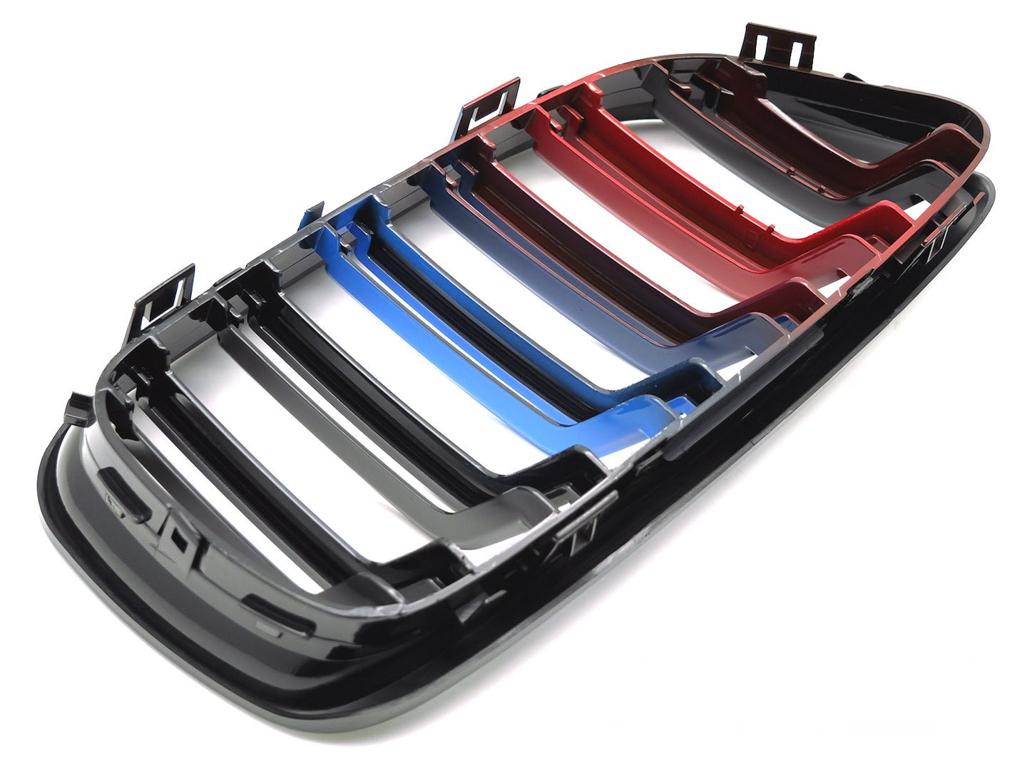 💫ART.7376 GRIGLIA SPORTIVA TRICOLORE DOPPIA BARRA per BMW E90 / E91 LCI 09-11💫