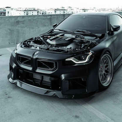 💫ART.8096 Splitter Anteriore per BMW Serie 2 M2 G87 23-25 Nero Lucido💫
