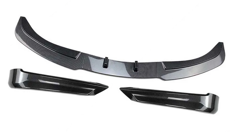 💫ART.8611 Splitter Anteriore Look Carbonio Per BMW Serie 3 E90 E91 2005-2008 Pre-Facelift💫
