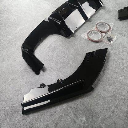 💫ART.8546 Diffusore Posteriore Stile MT Nero Lucido per BMW F87 M2 2016-2021💫