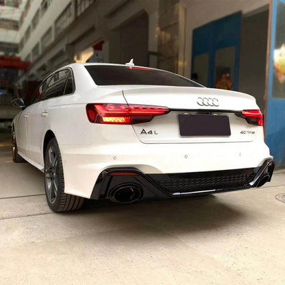 💫ART.7426 Paraurti Posteriore Look RS4 PDC adatto per AUDI A4 B9 20-24💫