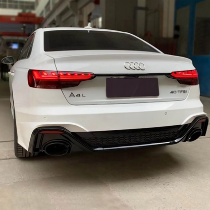 💫ART.7426 Paraurti Posteriore Look RS4 PDC adatto per AUDI A4 B9 20-24💫