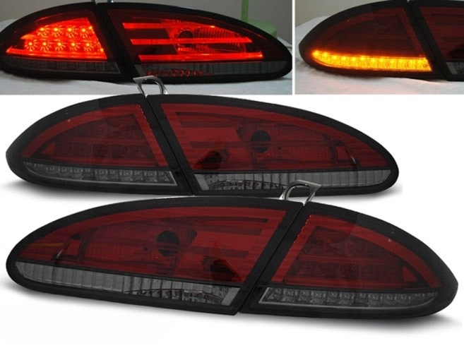 💫ART.9188 Fanali Posteriori a LED ROSSI FUMÉ per SEAT LEON 06.05-09💫