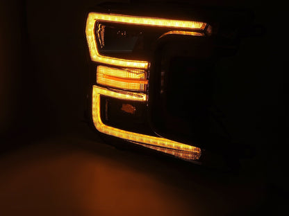 💫ART.9348 FARI ANTERIORI CON LED DRL SEQ PER FORD F150 MK13 17-20💫