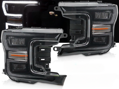 💫ART.9348 FARI ANTERIORI CON LED DRL SEQ PER FORD F150 MK13 17-20💫