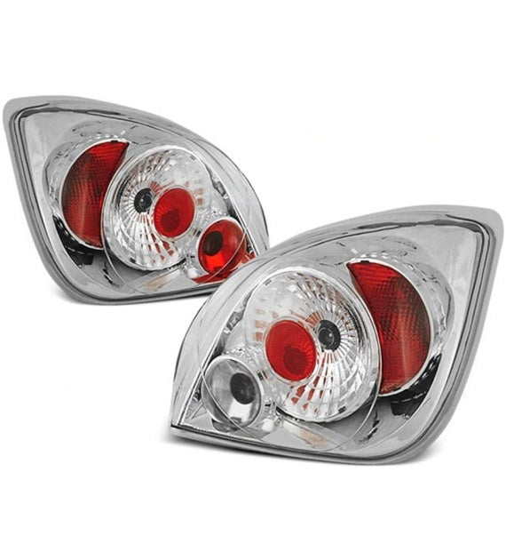 👉Fari Posteriori adatto per FORD FIESTA MK4/5 10.95-04.02 CROMATI👈