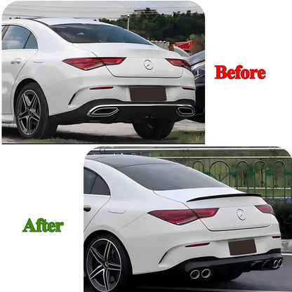 💫ART.8598 Spoiler Posteriore Nero Lucido Per Mercedes Benz CLA 2019-2024 ABS💫