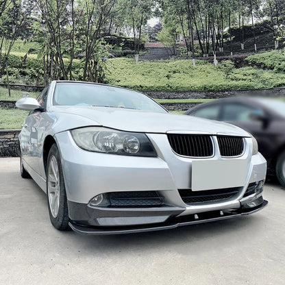 💫ART.8611 Splitter Anteriore Look Carbonio Per BMW Serie 3 E90 E91 2005-2008 Pre-Facelift💫
