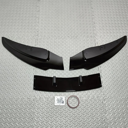 💫ART.8613 Splitter Anteriore Nero Lucido Per BMW Serie 1 E81 E82 E87 E88 07-11 💫