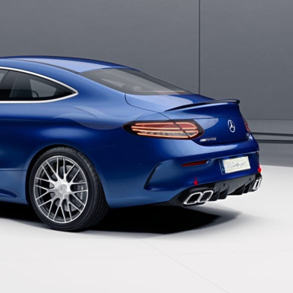 💫ART.7046 Diffusore + Terminali C63 AMG Facelift Look per Classe-C 15-21💫