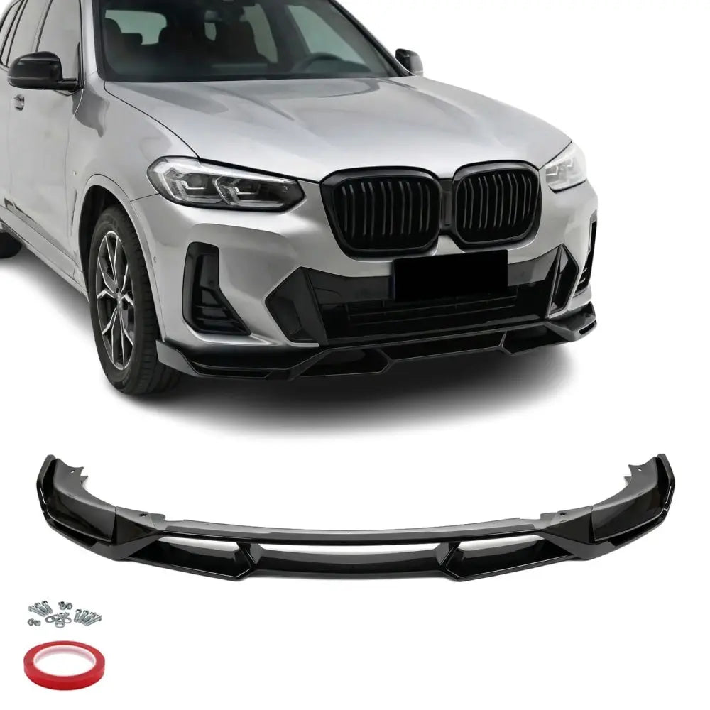 💕 Spoiler Lip Anteriore Adatto per BMW X3 G01 X4 G02 LCI 21-25 Nero Lucido 💕