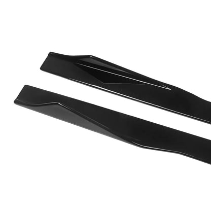 💕 Estensioni Minigonne Adatte per BMW M2 F87 16-21 Nero Lucido WR 💕