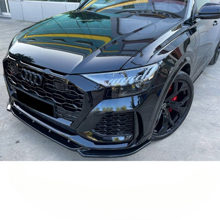 ART.6136 SPLITTER  ANTERIORI Audi Q8 2024+ Look RSQ8 Nero lucido
