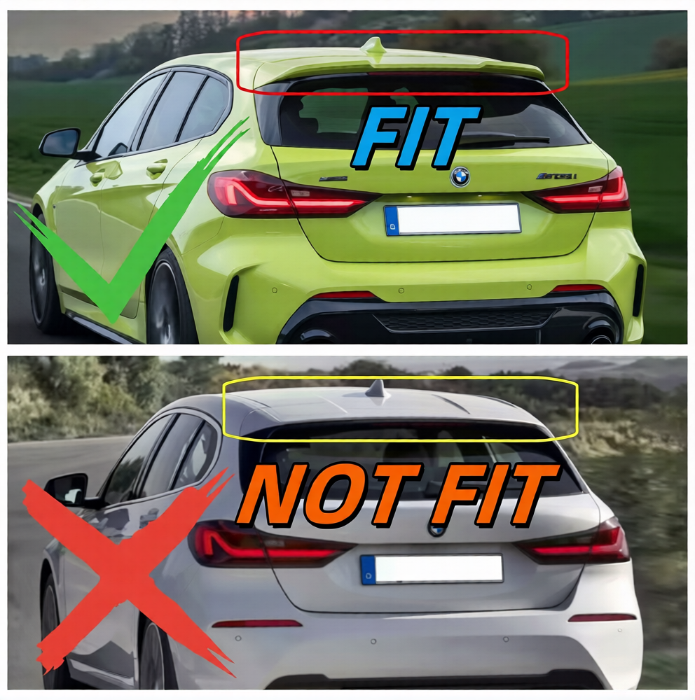 💕ART.8797 SPOILER BMW 1 F40  2019-2024 NERO  LUCIDO 💕