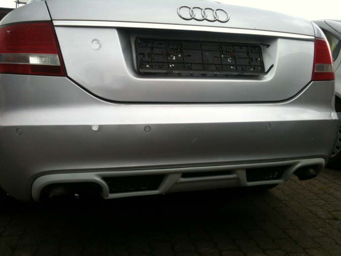 💕Diffusore posteriore paraurti per Audi A6 C6 Berlina 2004–2009 – Look RS6 v2💕