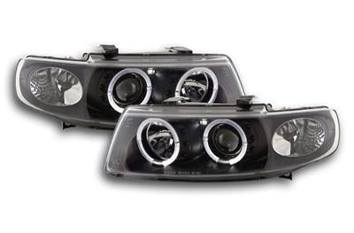 💫ART.6379 FARI ANGEL EYES CCFL NERI adatti per SEAT LEON / TOLEDO 1999-2004💫