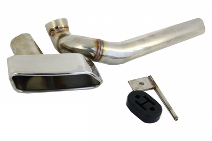 Exhaust system suitable for BMW 5 Series F10 (2011-2017) with Square M550i M Look Tailpipes