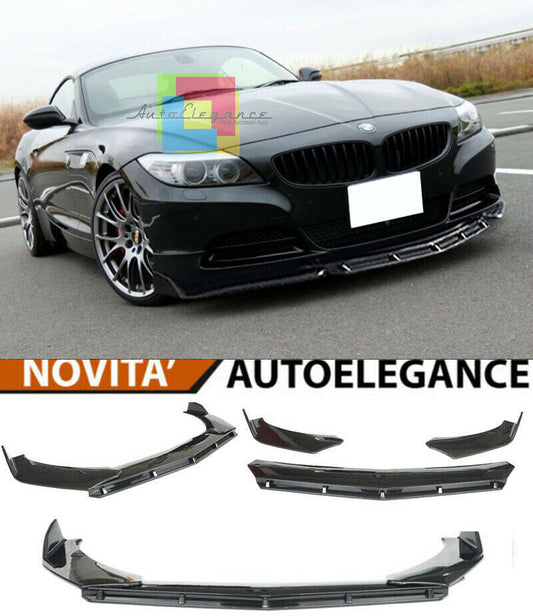 0277 BMW Z4 E89 SPLITTER PARAURTI ANTERIORE NERO LUCIDO LOOK RS AUTOELEGANCERICAMBI