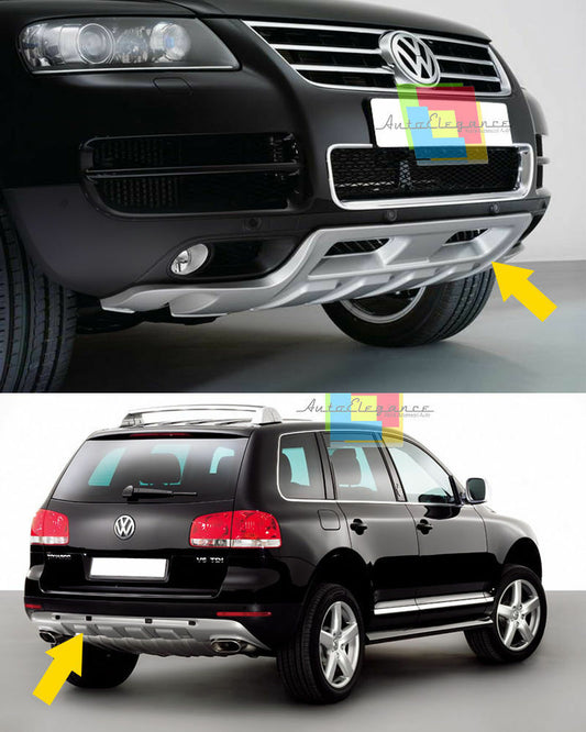 PARAURTI ANTERIORE + POSTERIORE BODY KIT VW TOUAREG 7L 02-06 SOTTO LOOK SPORTIVO