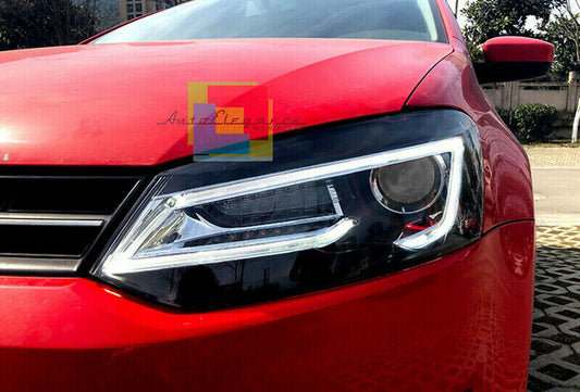 FANALI SPORTIVI VW POLO 6R 2011-2017 FARI ANTERIORI DIURNE + KIT BIXENON LED