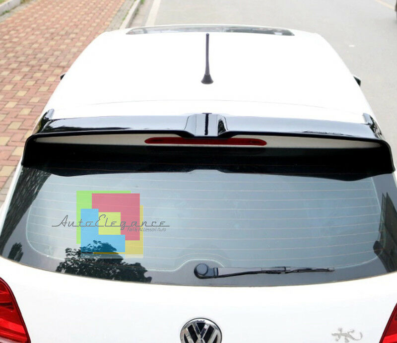 LOOK GTI SPOILER POSTERIORE SUL TETTO NERO VERNICIATO VW POLO 6R 6C 2011-2017