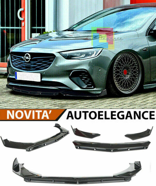 0140 OPEL INSIGNIA B SPLITTER PARAURTI ANTERIORE NERO LUCIDO LOOK RS AUTOELEGANCERICAMBI