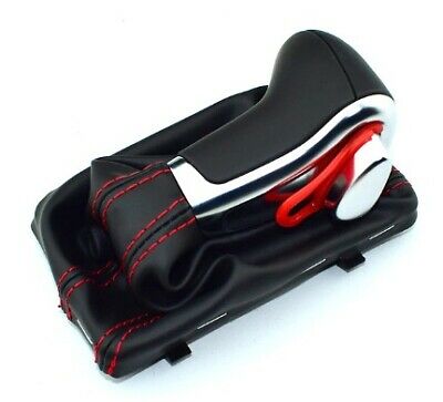 AUDI A4 B8 8K POMELLO DEL CAMBIO AUTOMATICO CUOIO LOOK S LINE CUCITURE ROSSE AUTOELEGANCERICAMBI