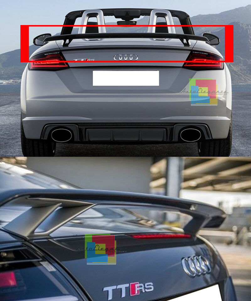 AUDI TT 8J 2006-2014 SPOILER POSTERIORE SUL COFANO LOOK TTS TTRS .1- AUTOELEGANCERICAMBI