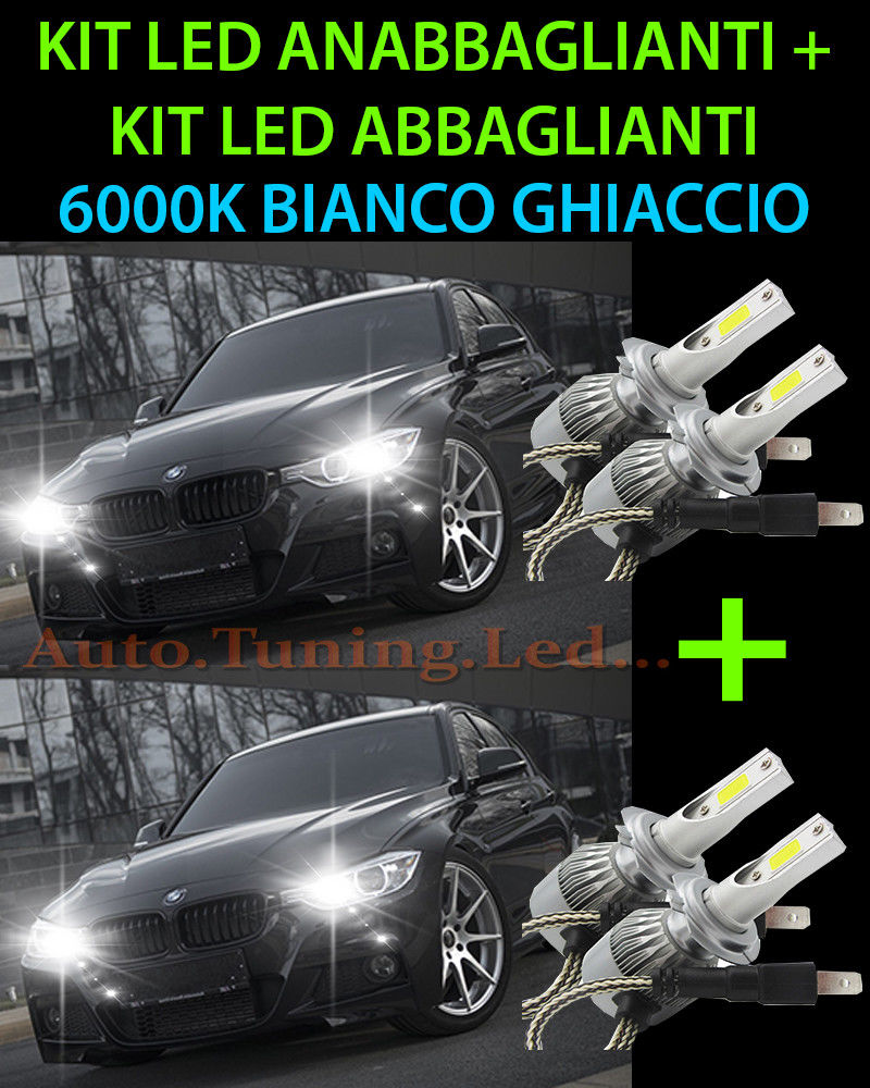 KIT LED LAMPADE ABBAGLIANTI & ANABBAGLIANTI PER BMW SERIE 3 F30 F31 2011+ -.