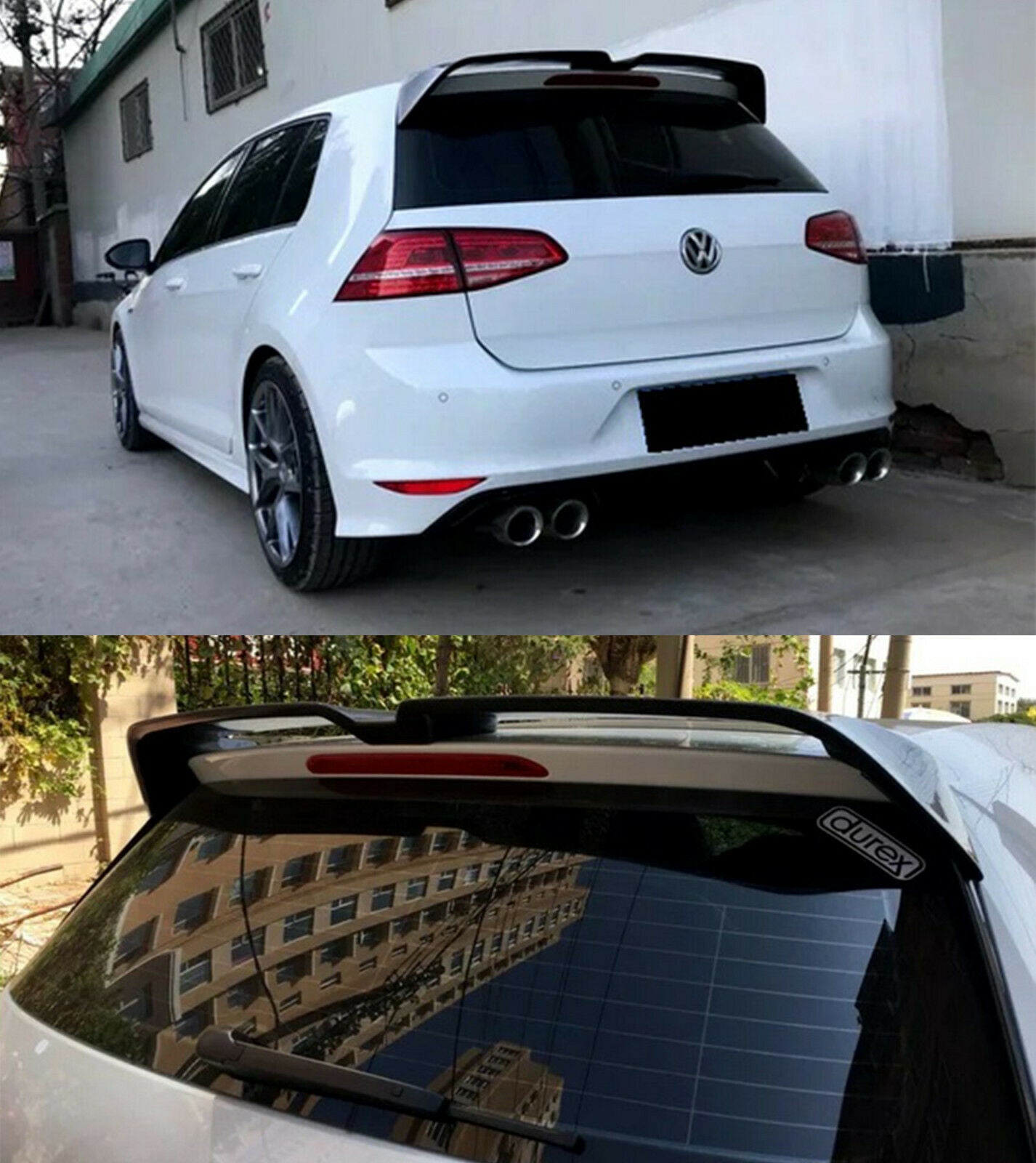 VW GOLF 7 2012-2017 SPOILER SUL TETTO POSTERIORE LOOK RLINE TUNING
